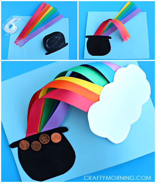 Bricolage arc-en-ciel pour les petits