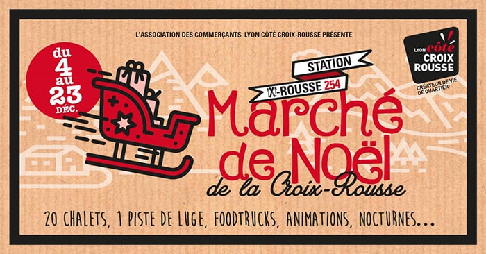 affiche marché de noël croix-rousse 2019