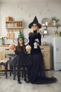 Déguisement halloween sorcière parent enfant