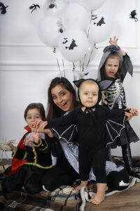 parents enfants halloween